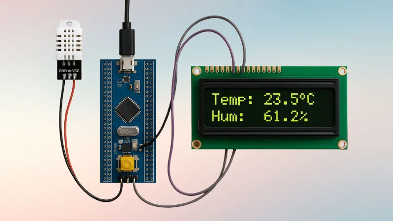 Interfacing DHT22 with STM32