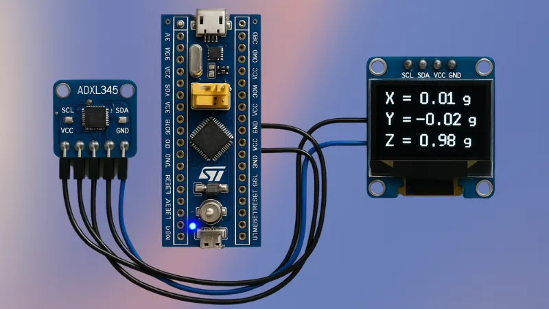 ADXL345 + STM32 I2C Tutorial