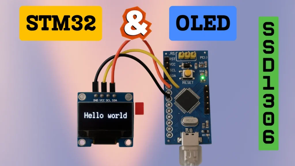 Interface SSD1306 OLED display with STM32