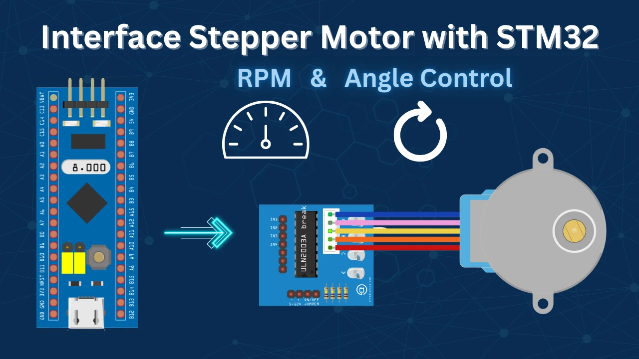 How to Interface 28BYJ‑48 Stepper Motor with STM32 Using ULN2003 Driver