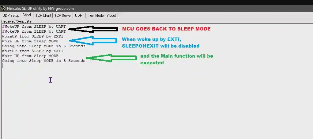sleep mode result