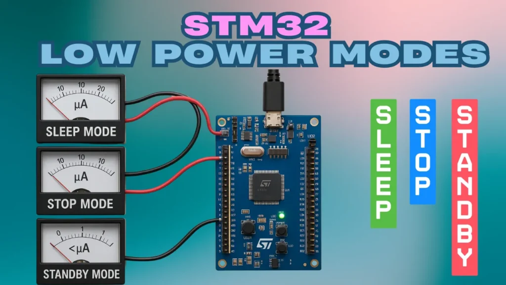 Low Power Modes in STM32: Sleep, Stop & Standby Explained