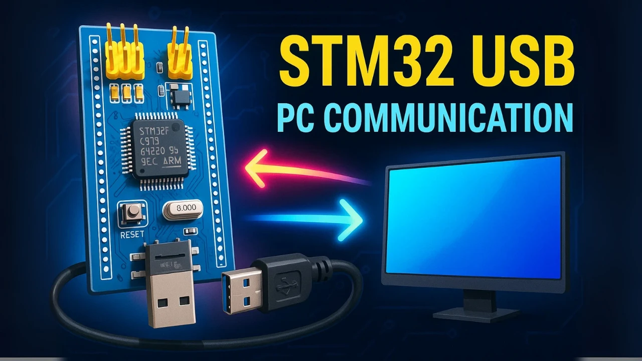 STM32 USB CDC Example – Virtual COM Port Communication (No UART Needed)