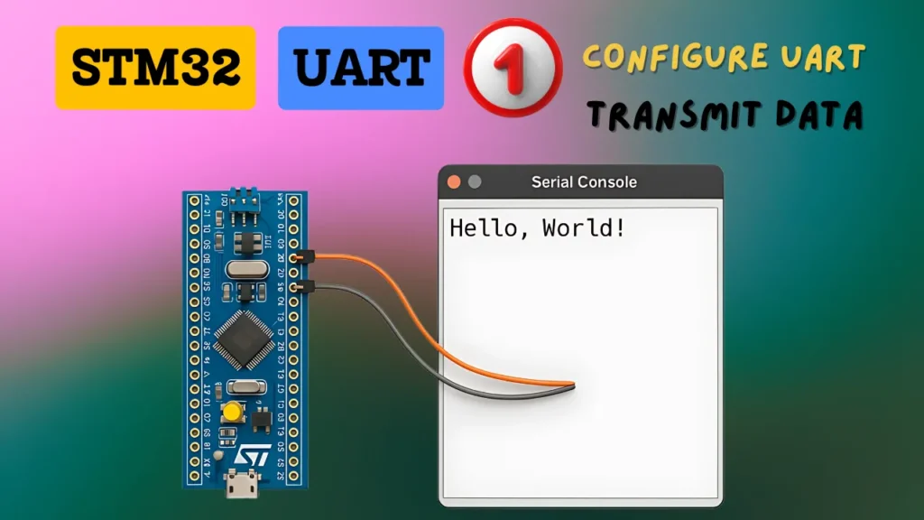 STM32 UART #1 – Configure UART & Transmit Data