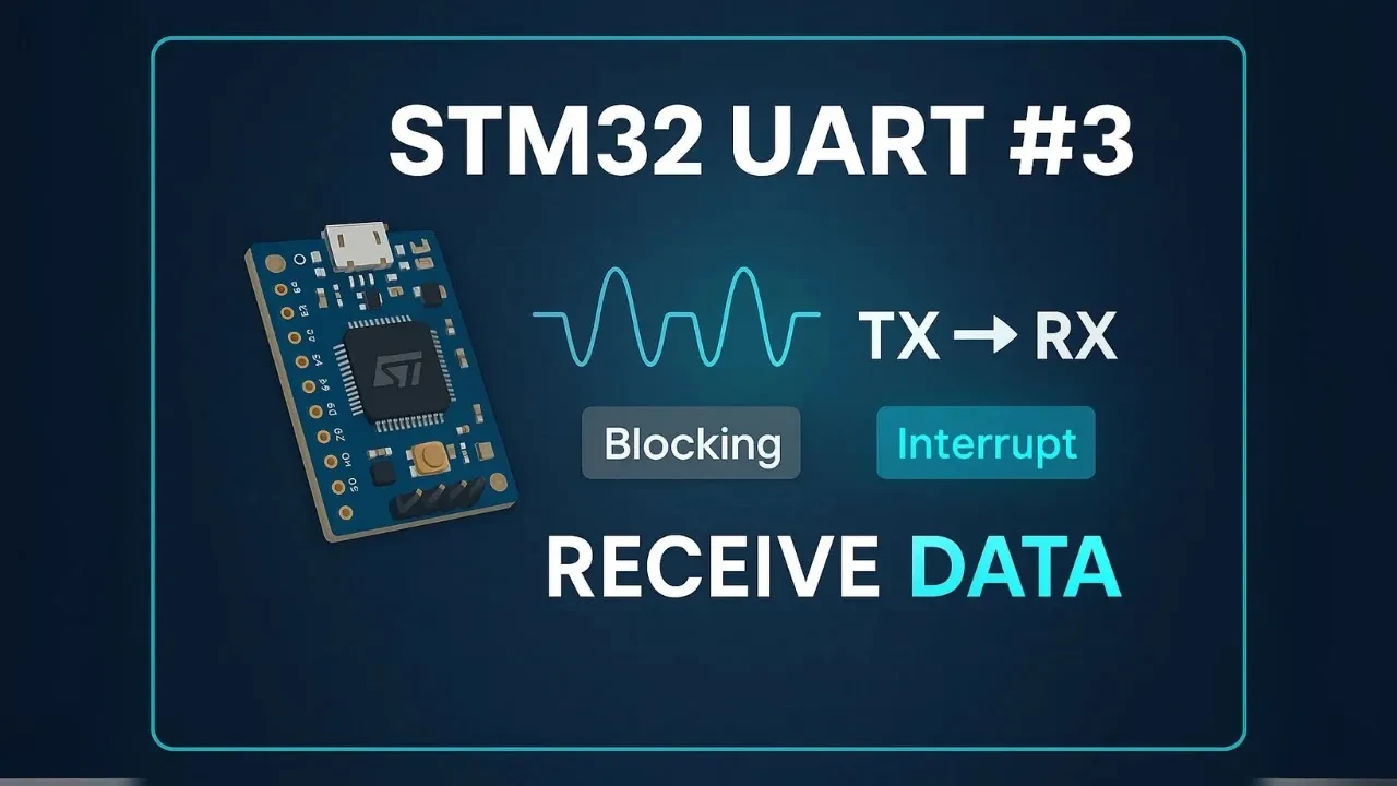 How to Receive UART Data in Blocking & Interrupt mode