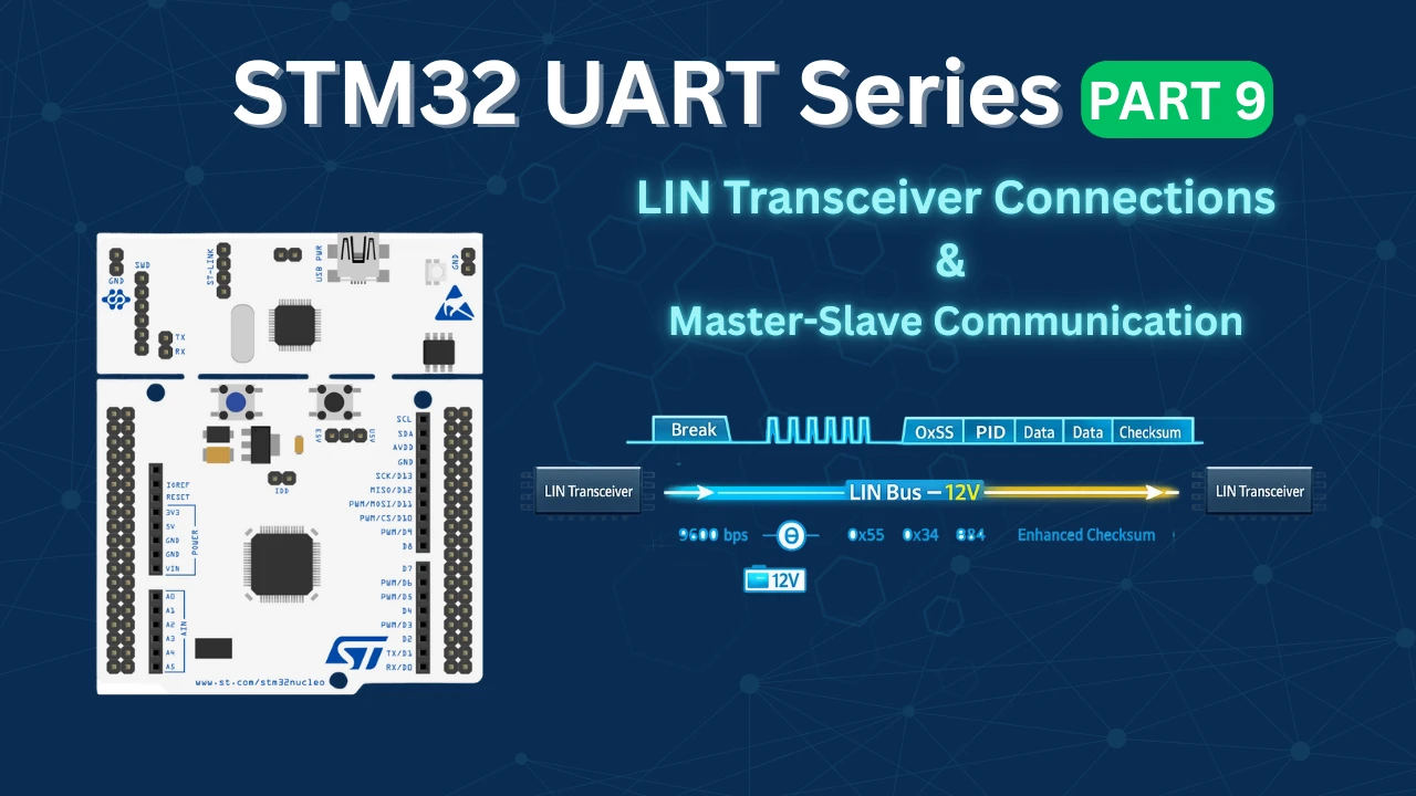 LIN Transceiver Connections & Master-Slave Communication