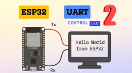 ESP32 UART Part 2: Control LED via UART + ESP‑IDF