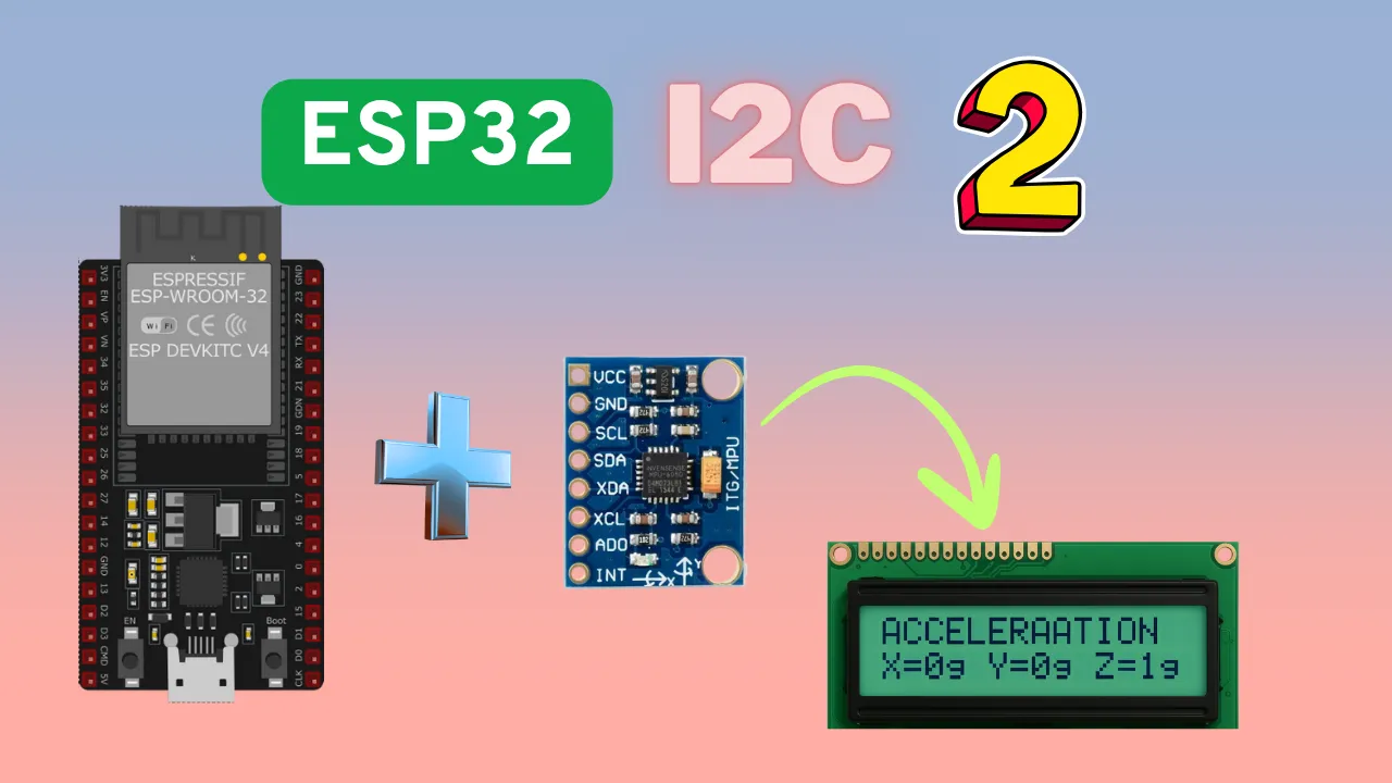 How to Read & Write MPU6050 with ESP‑IDE | I2C PART 2