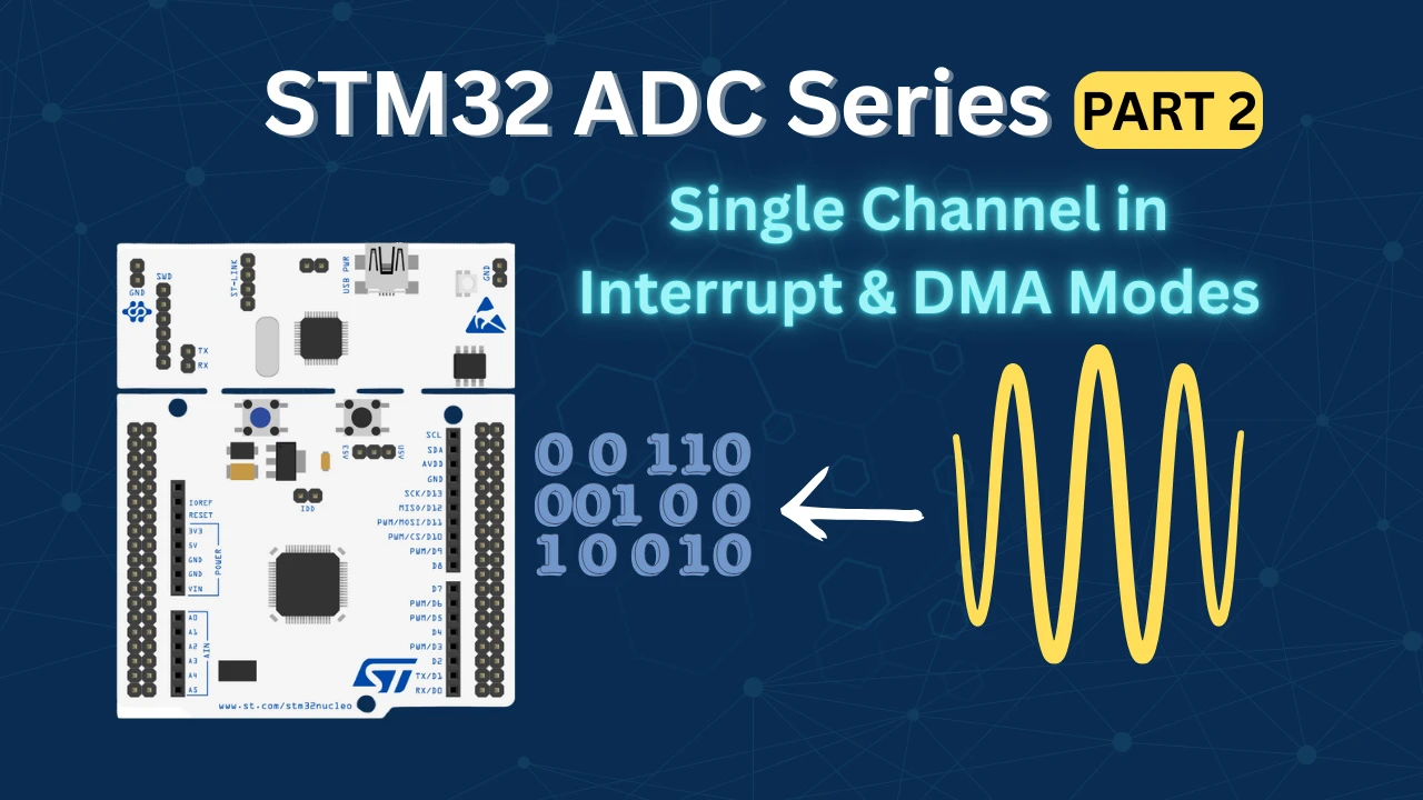 STM32 ADC Single Channel with Interrupt and DMA