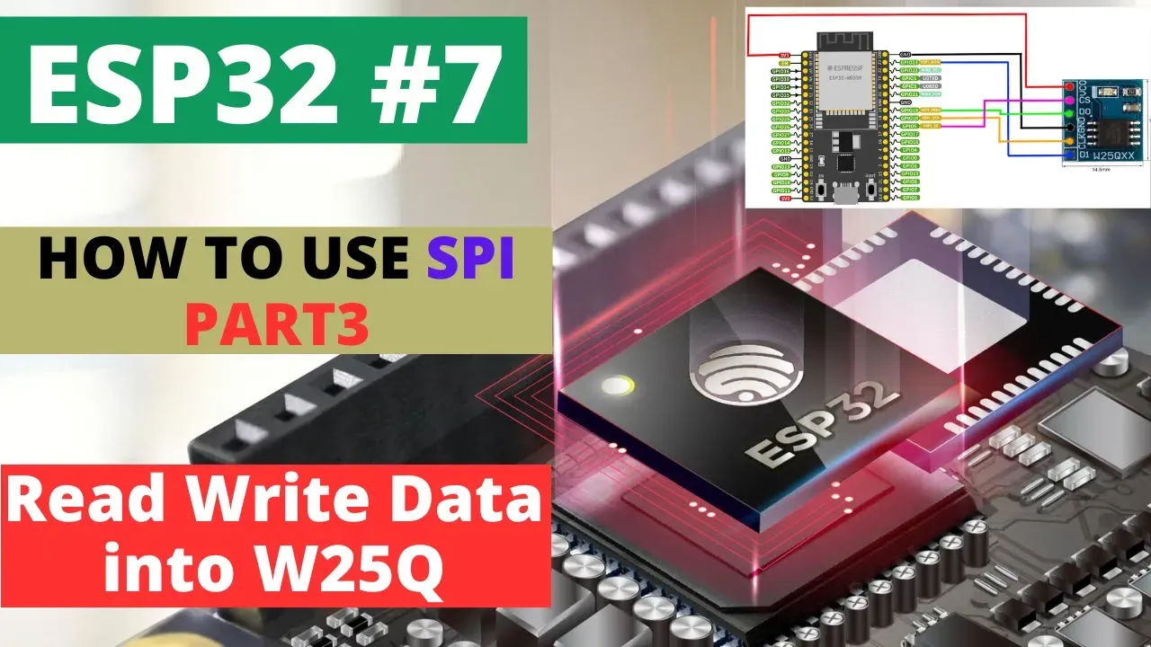 ESP32 SPI Tutorial Part 3: W25Q Flash Read/Write Guide