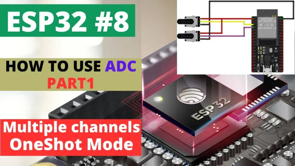 ESP32 ADC One‑Shot Mode Tutorial – Read Multiple Channels