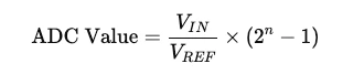STM32 ADC calculation using VREF