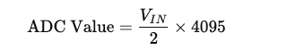 STM32 ADC calculation using VREF