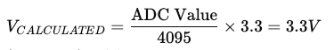 STM32 ADC calculated value