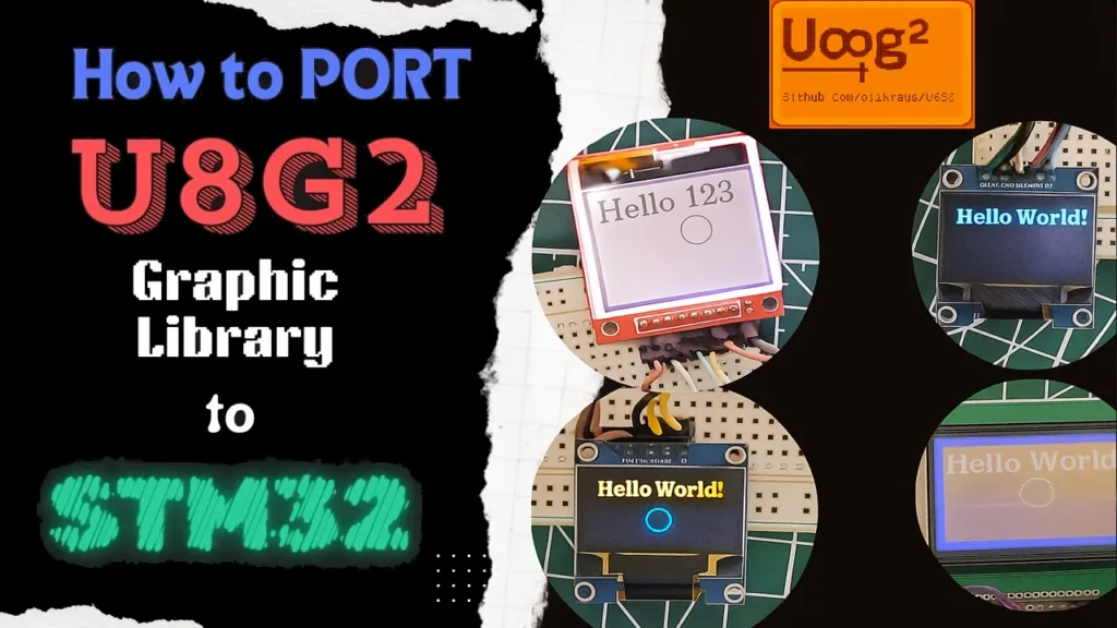 Port U8G2 Graphics Library to STM32 – Step‑by‑Step