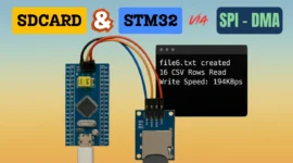 Interface SD card with STM32 via SPI-DMA