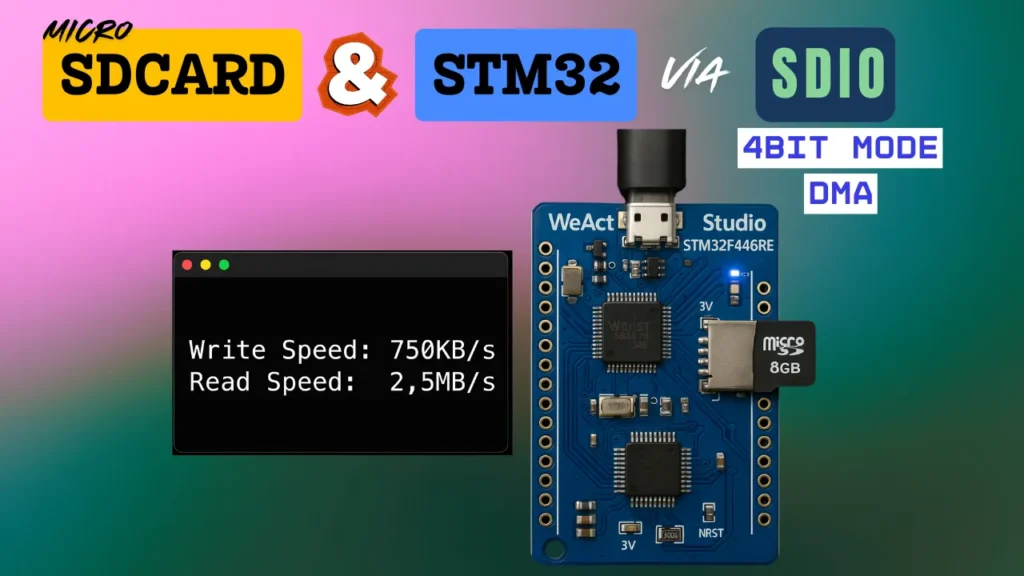 Interface SD Card with STM32 via SDIO (4bit Mode)