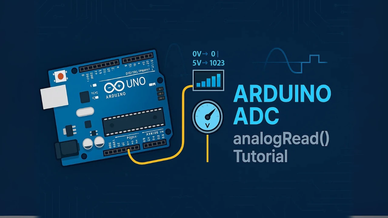 Arduino ADC and analogRead() Tutorial – Measure Analog Voltage in Arduino