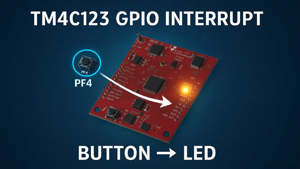 TM4C123 GPIO External Interrupt Tutorial (Using Code Composer Studio)