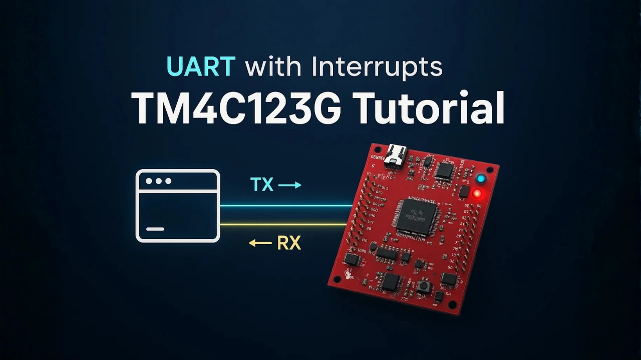 Use UART Interrupt to Receive Data and Control LEDs