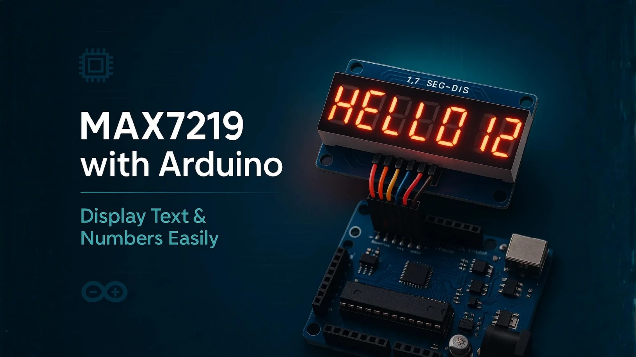 Interface MAX7219 7 Segment Display with Arduino