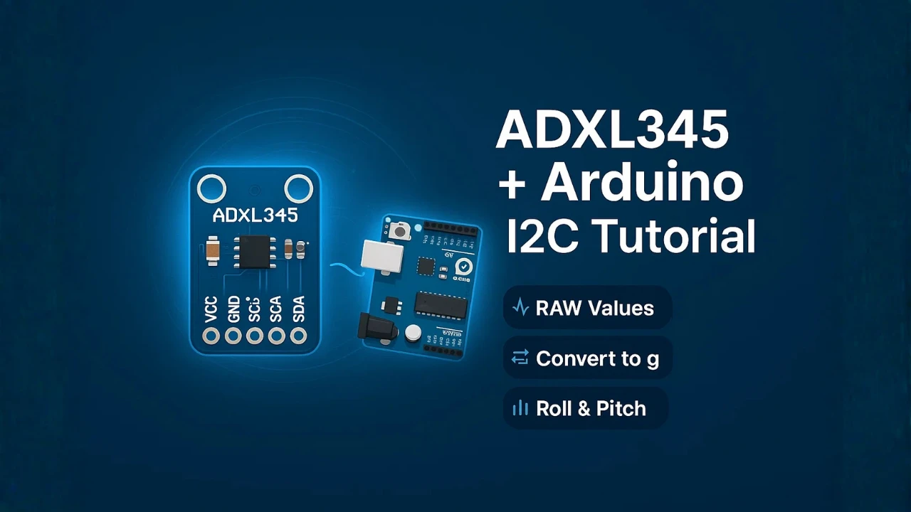 Interfacing ADXL345 with Arduino using I2C