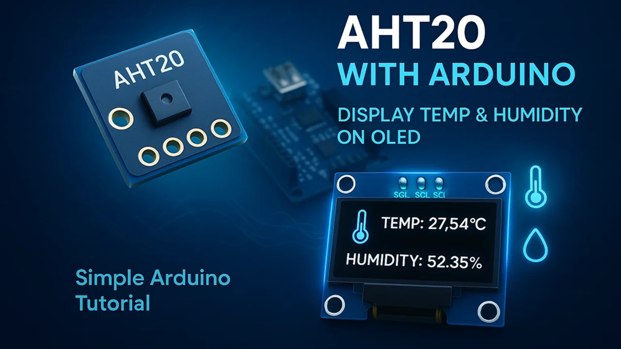 How to Interface AHT20 Temperature and Humidity Sensor with Arduino