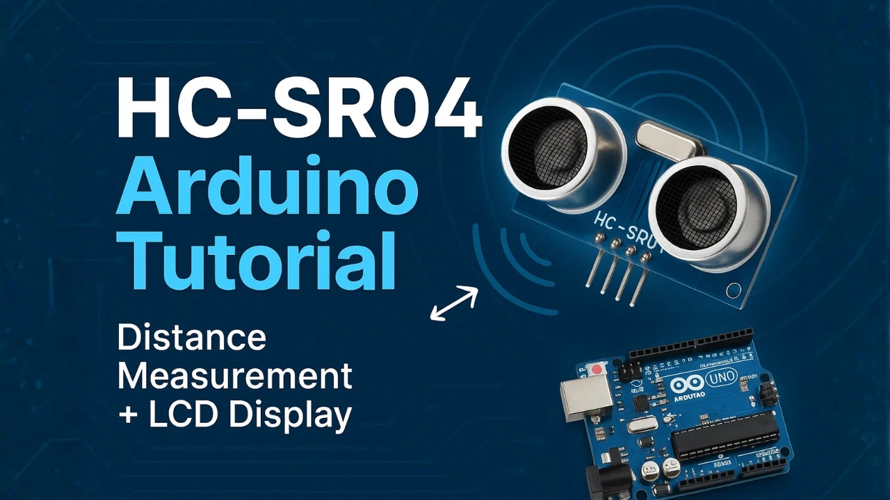 Interfacing HC-SR04 Ultrasonic Sensor with Arduino and LCD1602 I2C