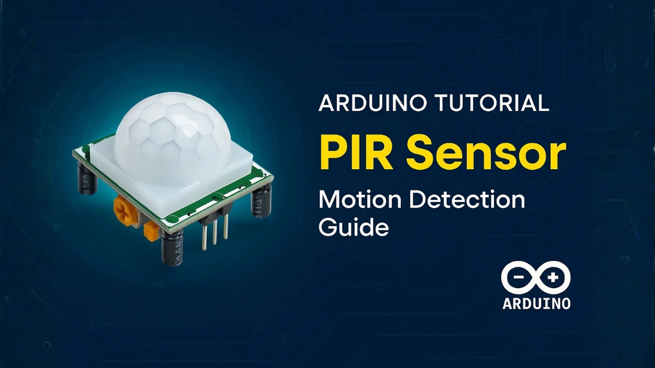 PIR Sensor with Arduino: Complete Interfacing Guide with All Functions and Codes