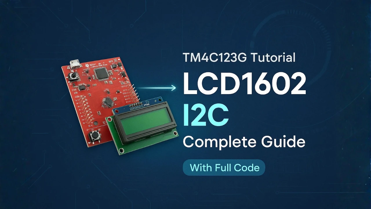 Interfacing LCD1602 with TM4C123G Tiva C Using I2C