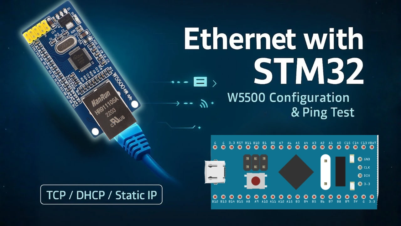 How to Interface W5500 Ethernet Module with STM32 via SPI