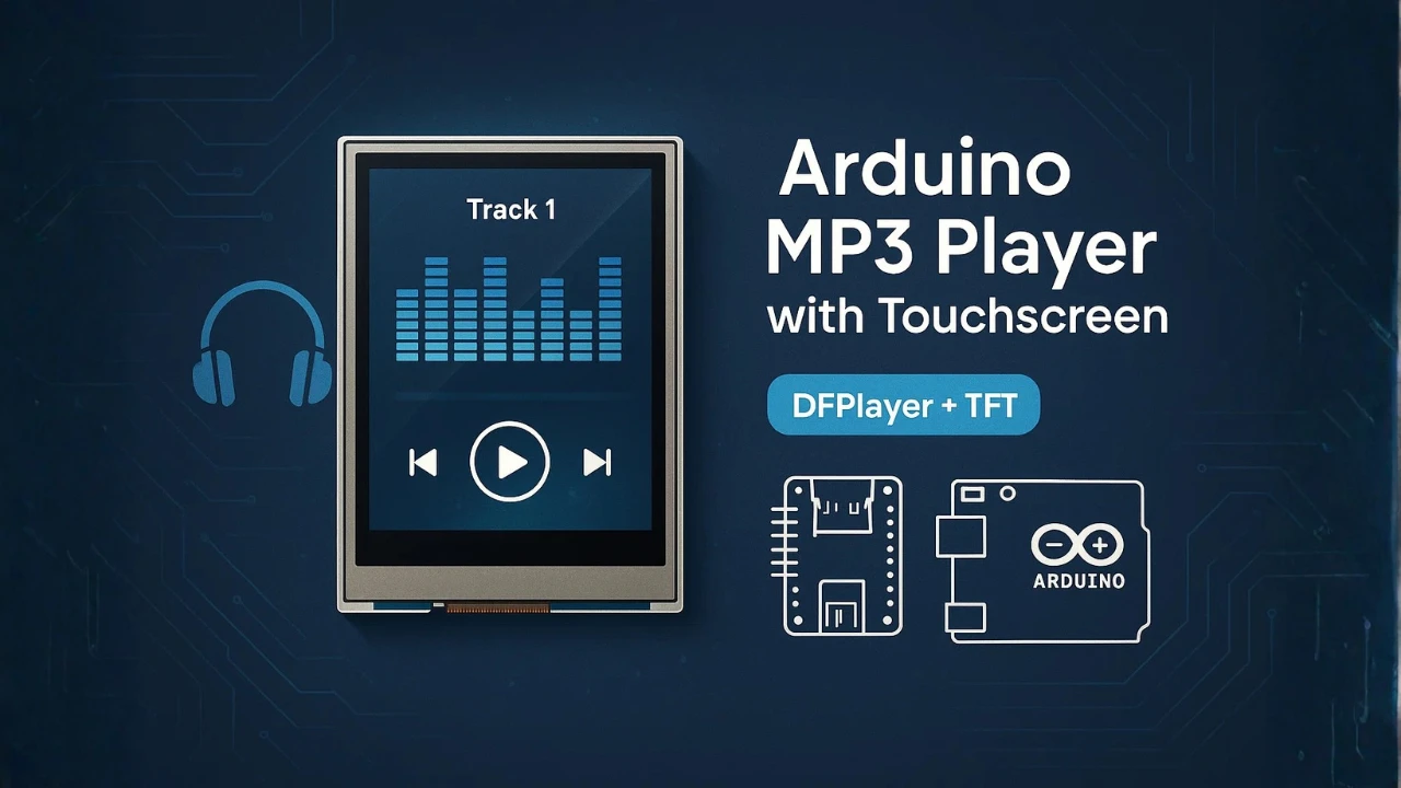 Arduino ILI9341 Touchscreen MP3 Player Using DFPlayer Mini