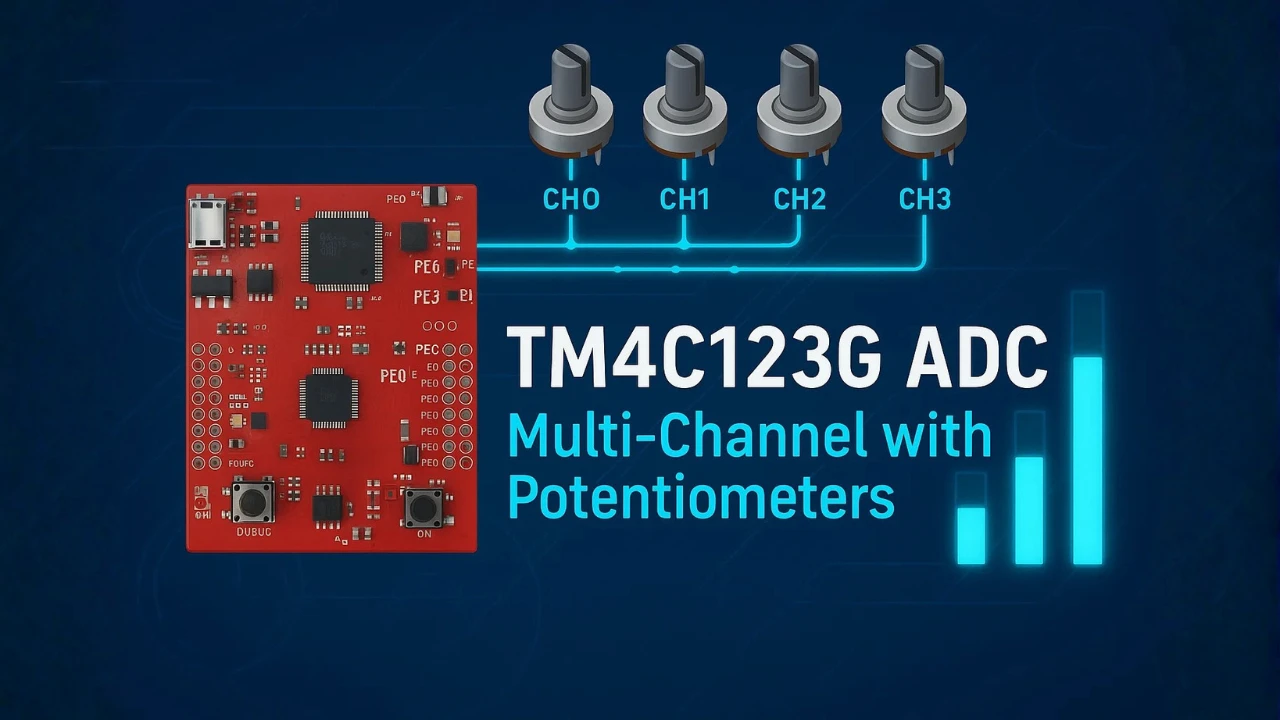 Interfacing Multiple ADC Channels in TM4C123G