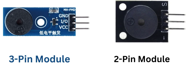 Image showing different types of buzzer modules.