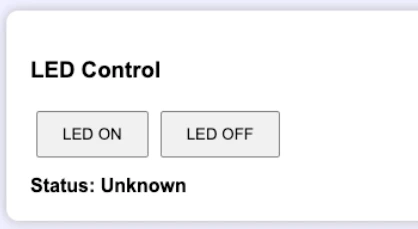 LED control section on STM32 Http webserver using W5500 module.
