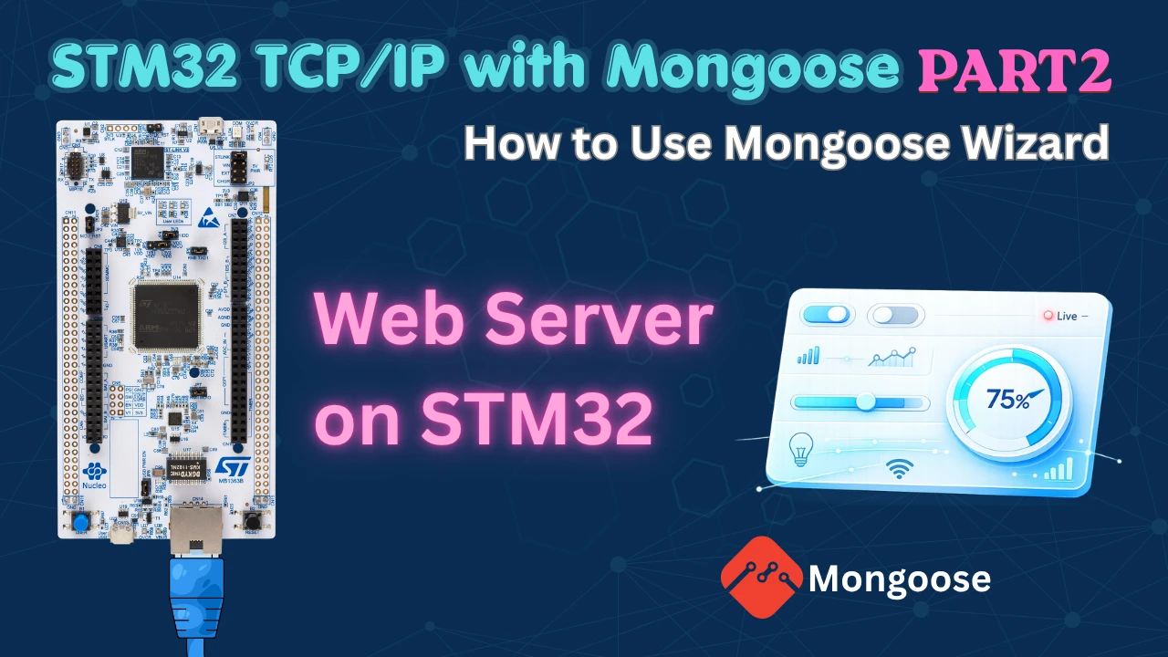 Build a Web Server on STM32 using Mongoose – LEDs, PWM and ADC Dashboard