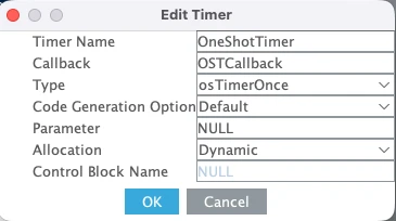 STM32 Software timer one shot time rconfiguration.