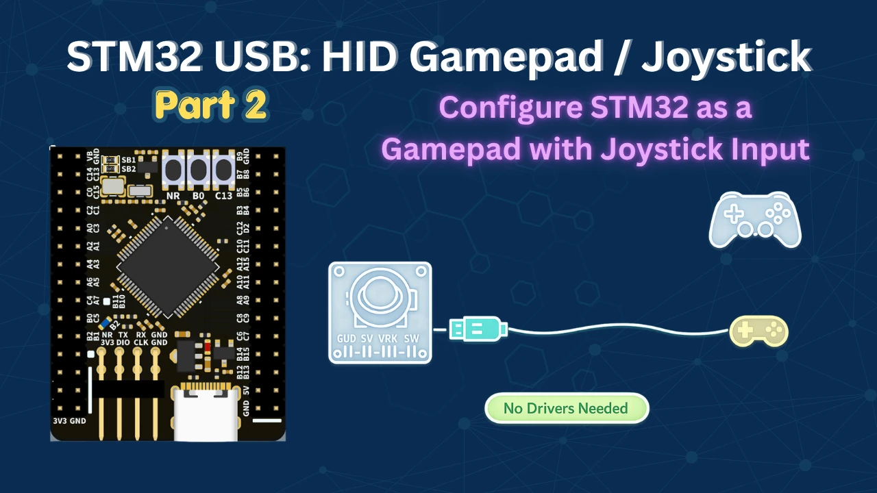 STM32 USB HID: Configure STM32 as a Gamepad with Joystick Input